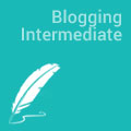 Blogging intermediate course logo